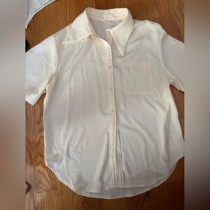 SHEIN Off-White Button-Down Shirt